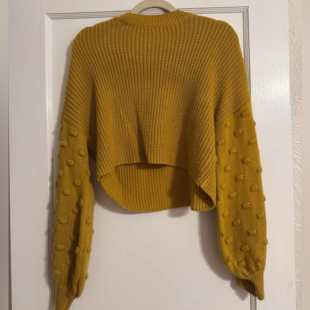 Mustard cropped sweater